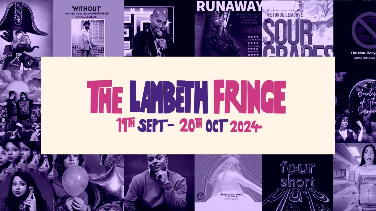 Lambeth Fringe 2024 with posters