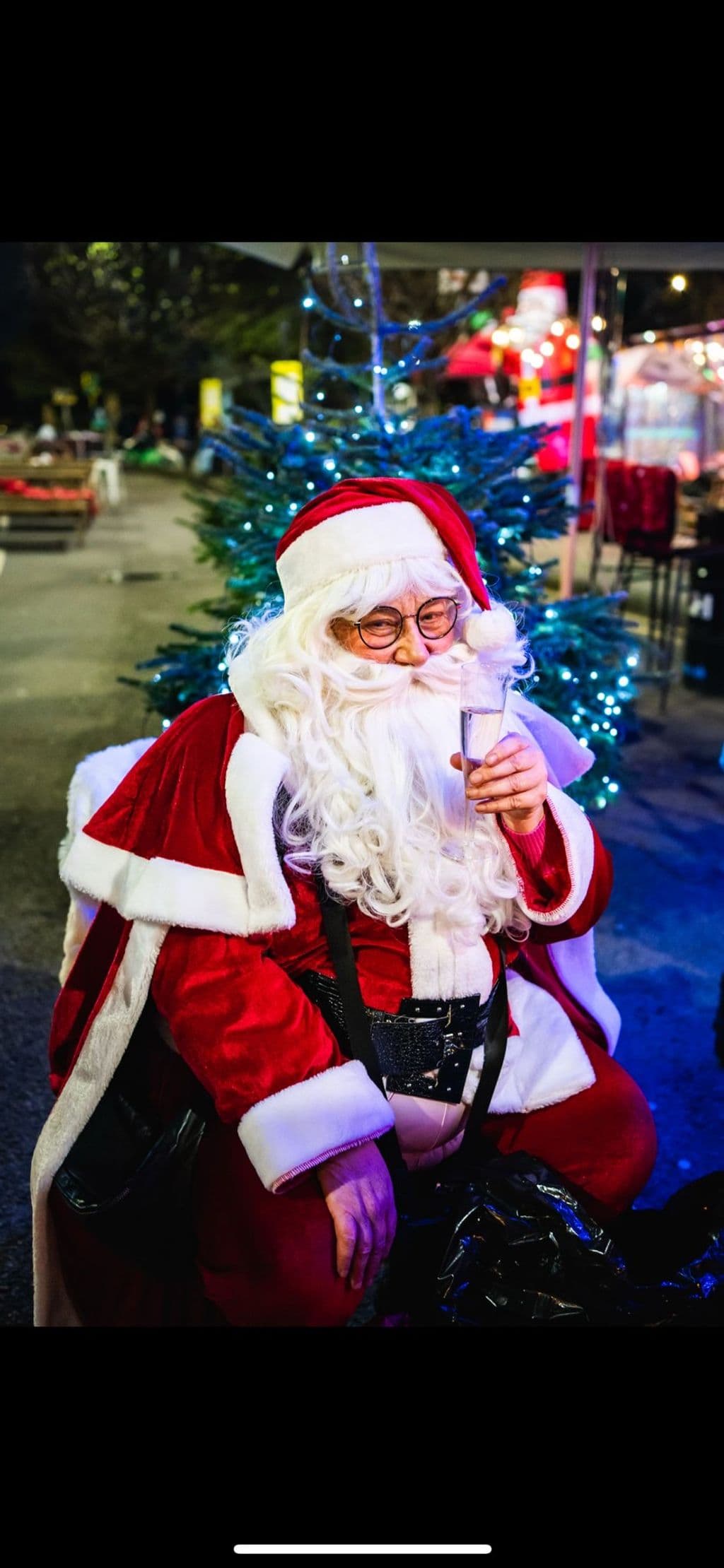 Carole/Mother Christmas from Clapham BID - Photo provided by Carole Powell.